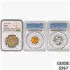 Image 1 : [3] 1938-1957 US Varied Coinage NGC,PCGS MS