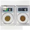 Image 2 : [2] Jamaica 1/2 Pennies (1957, 1963) PCGS 9/11 WTC Recov