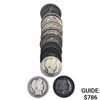 Image 1 : 1893-1911 Varied Date Roll of US Half Dollars [22 Coins]