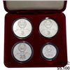 Image 1 : 1988 USSR Silver and Palladium 4 Coin Proof Set