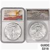 Image 1 : 2019 & 2021 Silver Eagle NGC,ANACS MS70