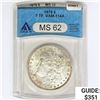 Image 1 : 1878 7TF Morgan Silver Dollar ANACS MS62 VAM-114A