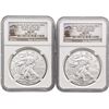Image 2 : 1986-2016 Varied Date US 1oz Silver Eagle Collection [8 Coins] NGC MS69