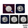Image 1 : 1992-2011 Varied Date Commemorative Silver Medals [5 Coins]
