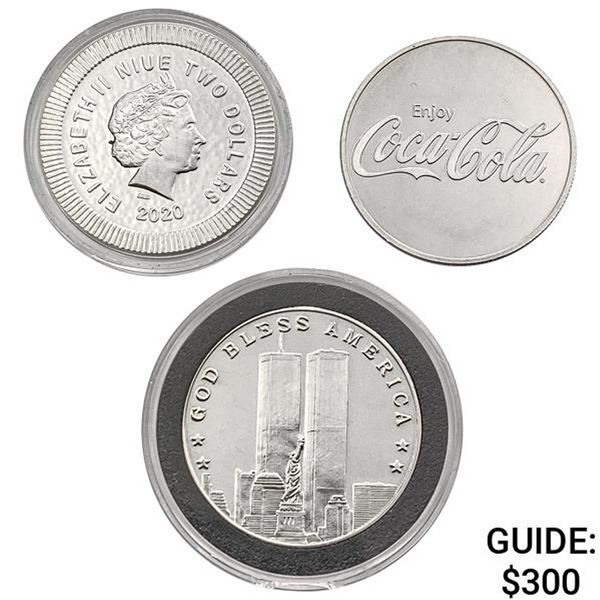 Varied Date 1oz Silver Rounds [3 Coins]