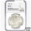 Image 1 : 1923 Silver Peace Dollar NGC MS64