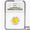Image 1 : 1927 $2.50 Gold Quarter Eagle NGC MS62