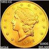 Image 1 : 1892-CC $20 Gold Double Eagle CHOICE BU