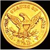 Image 2 : 1873-S $2.50 Gold Quarter Eagle UNCIRCULATED