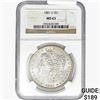 Image 1 : 1881-S Morgan Silver Dollar NGC MS63