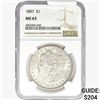 Image 1 : 1887 Morgan Silver Dollar NGC MS63