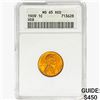 Image 1 : 1909 VDB Wheat Cent ANACS MS65 RED