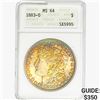 Image 1 : 1883-O Morgan Silver Dollar ANACS MS64
