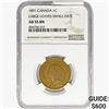 Image 1 : 1891 1C Canada NGC AU55 BN Lg. Leaves Sm. Date
