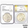 Image 1 : [2] 1884-O&1924 Silver Dollars NGC/ANACS MS63
