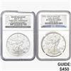 Image 1 : [2] 2006-W&2010-W Silver Eagle NGC PF70 UC