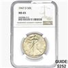 Image 1 : 1947-D Walking Liberty Half Dollar NGC MS65