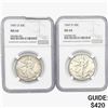 Image 1 : [2] 1947-D Walking Liberty Half Dollar NGC MS64