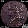 Image 1 : 1793 Bust Left Liberty Cap Half Cent CLOSELY UNCIRCULATED