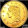 Image 1 : 1834 $2.50 Gold Quarter Eagle CHOICE BU