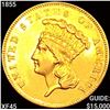 Image 1 : 1855 $3 Gold Piece NEARLY UNCIRCULATED