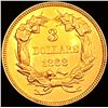 Image 2 : 1868 $3 Gold Piece CHOICE BU