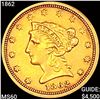 Image 1 : 1862 $2.50 Gold Quarter Eagle UNCIRCULATED