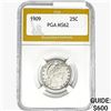 Image 1 : 1909 Barber Quarter PGA MS62