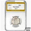 Image 1 : 1917 Standing Liberty Quarter PGA MS63 Type 1