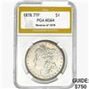 Image 1 : 1878 REV Morgan Silver Dollar PGA MS64