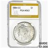 Image 1 : 1884-CC Morgan Silver Dollar PGA MS63