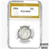 Image 1 : 1904 Barber Quarter PGA MS64
