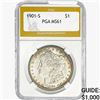 Image 1 : 1901-S Morgan Silver Dollar PGA MS61