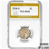 Image 1 : 1938-D Buffalo Nickel PGA MS68