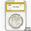Image 1 : 1890 Morgan Silver Dollar PGA MS66