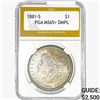 Image 1 : 1881-S Morgan Silver Dollar PGA MS65+ DMPL