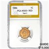 Image 1 : 1886 Indian Head Cent PGA MS65+ RED Type 2
