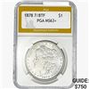 Image 1 : 1878 7/8TF Morgan Silver Dollar PGA MS63+