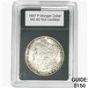 Image 1 : 1887-P Morgan Silver Dollar   MS62