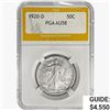 1920-D Walking Liberty Half Dollar PGA AU58