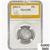 1903-O Barber Quarter PGA AU58