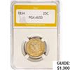 Image 1 : 1834 Capped Bust Quarter PGA AU53