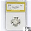 Image 1 : 1873 Seated Liberty Dime PGA PR64 Arrows