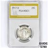 1917-D Standing Liberty Quarter PGA MS63+