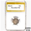 1924-D Mercury Silver Dime PGA MS63 FSB