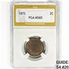 1872 Two Cent Piece PGA MS60