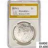 1879-S Morgan Silver Dollar PGA MS61+ REV 78