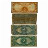 Image 2 : [4] 1917&1922 $2 & $10 Lot of U.S. Currency