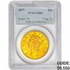 Image 1 : 1877 $20 Gold Double Eagle PCGS MS61