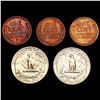 Image 2 : [5] 1916-1940 [3] Wheat 1C, [2] Silver Washington 25C HIGH GRADE